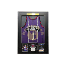 收藏系列 麦迪 猛龙队1号紫色 亲笔签名球衣