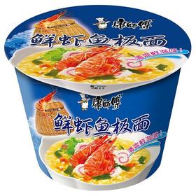 康师傅 桶面鲜虾鱼板桶面 101g/桶