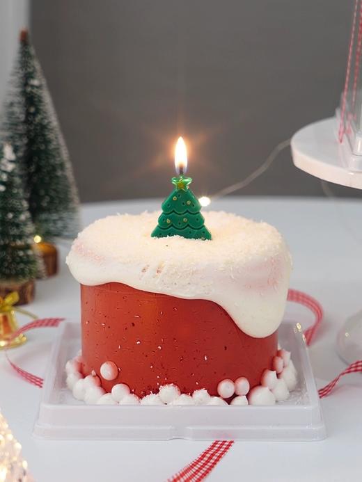 圣诞主题M款  12月圣诞树蜡烛小小蛋糕（下单请备注红色或者绿色） 商品图4