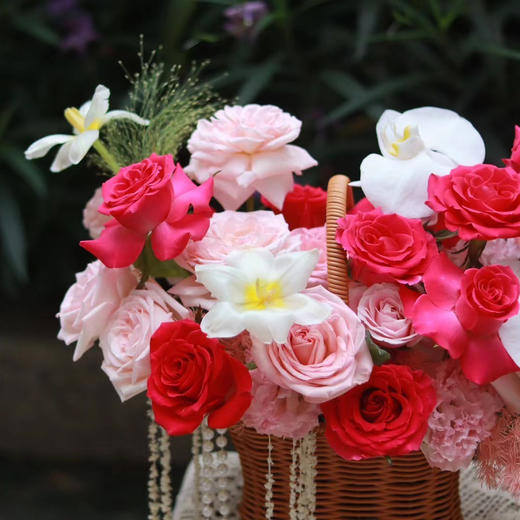 梦境花园（玫红色系手提篮） 商品图2