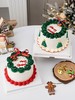 圣诞节主题J款  小熊蜡烛复古蛋糕 白色奶油围边与红色奶油围边 商品缩略图0