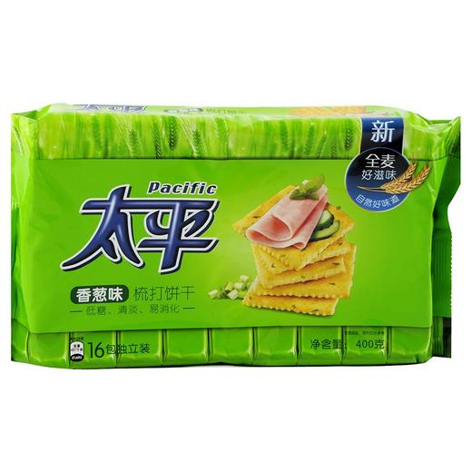 太平 梳打饼干香葱味家庭装 400g/包 商品图0