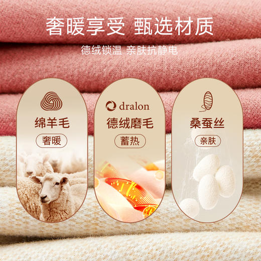 买一送一 | 秋冬保暖“作弊”神器 羊毛蚕丝保暖背心 升级暖腹贴片 温暖不臃肿 商品图4