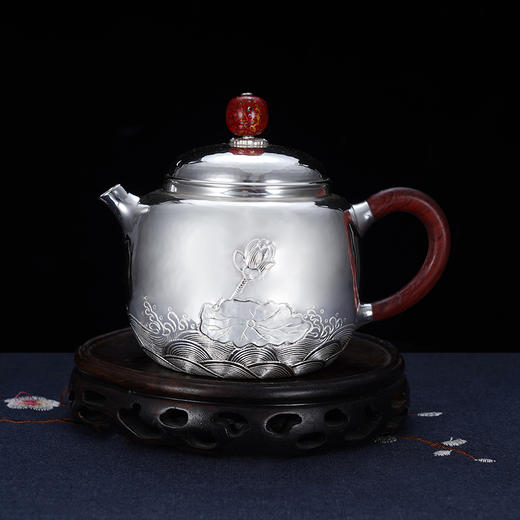 子佩集S999银【依荷听雨】提梁壶小茶壶公道杯摆件茶具套装【ZJ029】【ZJ030】【ZJ031】2311 商品图4