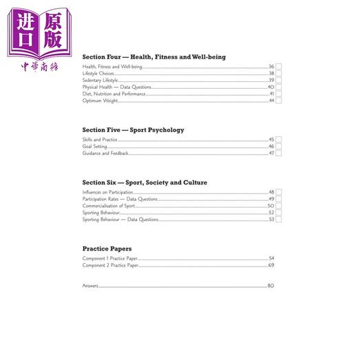 【中商原版】英国CGP New GCSE Physical Education Edexcel Exam Practice Workbook 商品图2