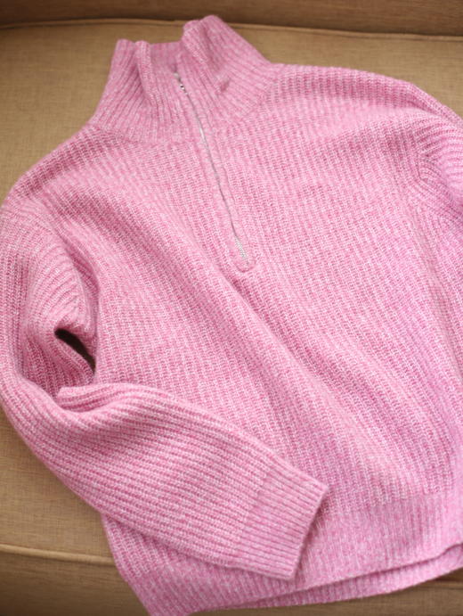 MAISON COVET 粉色高领毛衣 商品图7