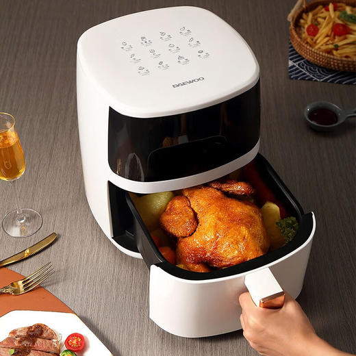大宇（DAEWOO）家用5L容量无油智能触控一体多功能空气炸锅DYKZ-5001E DYKZ-5001E 商品图5