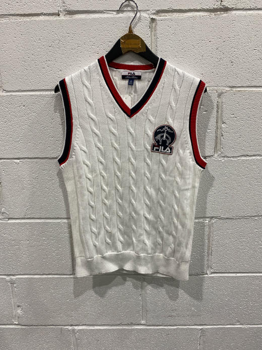 BROOKS BROTHERS  斐乐联名款男士V领针织毛衣 商品图0