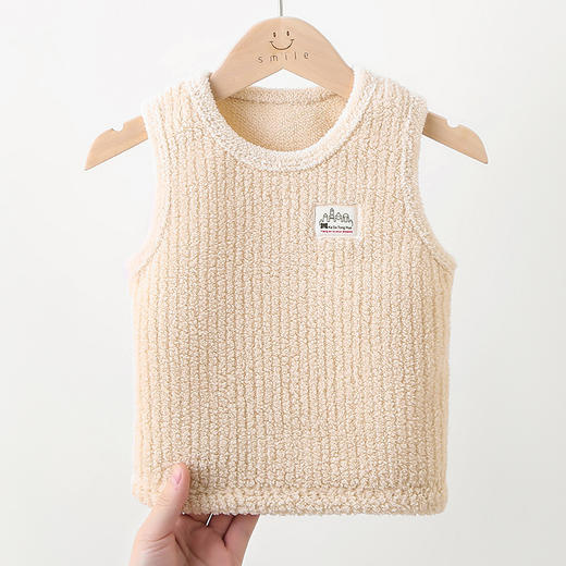 【两件/69.9！】儿童保暖背心加绒加厚秋季冬季秋冬女男马甲法兰绒宝宝童装，保暖又舒适，时尚又可爱，给孩子一份温暖的关爱。ry 商品图4