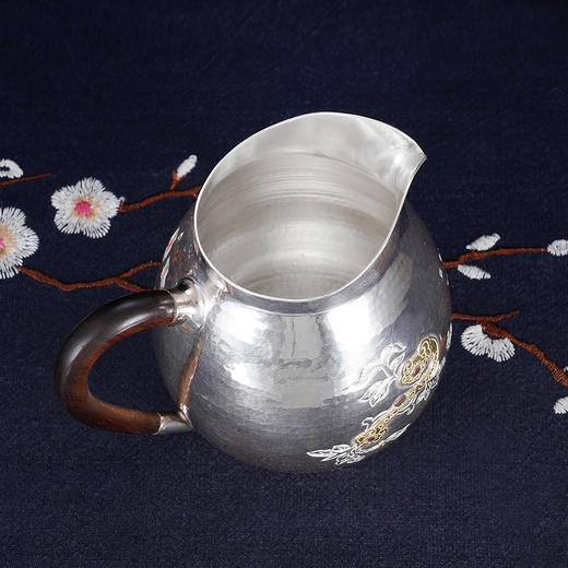 子佩集S999银【如意令】嵌金提梁壶小茶壶公道杯摆件茶杯摆件茶具套装【ZJ007】【ZJ005】【ZJ006】【ZJ012】2311 商品图13