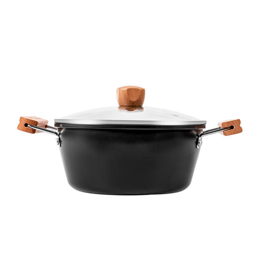 神田钛铁汤锅煎锅套装组合 汤锅煎锅22cm 商品图10