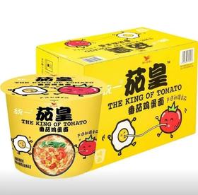 统一茄皇鸡蛋面120g*12桶