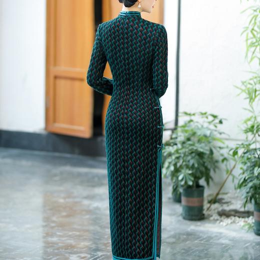 SYG-696旗袍2024新款年轻款高端气质改良高级感日常高贵九分袖秋冬女 商品图6