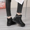 新品女士牛皮一脚蹬宽松版型增高女矮靴803B35576（W） 商品缩略图7