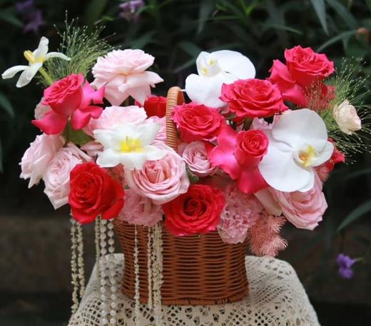 梦境花园（玫红色系手提篮） 商品图0