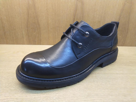 秋季新款豪行真皮商务休闲男鞋11374601圆头系带皮鞋 商品图0