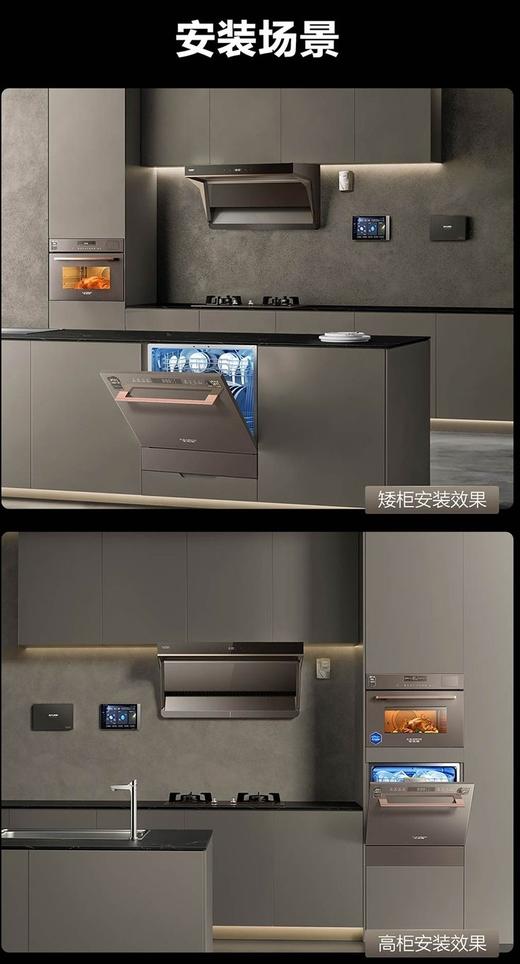 【DWQ10-SR3HWi】A.O.史密斯（10套）星棕色自旋式洁霸洗碗机 商品图4