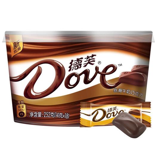 德芙 巧克力丝滑牛奶味 252g/碗 商品图0