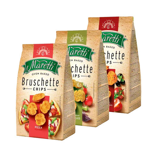 玛乐缇番茄橄榄牛至口味/地中海蔬菜/地中海披萨风味烤面包片70g 松香酥脆满足味蕾 057809/056117/056118 商品图0