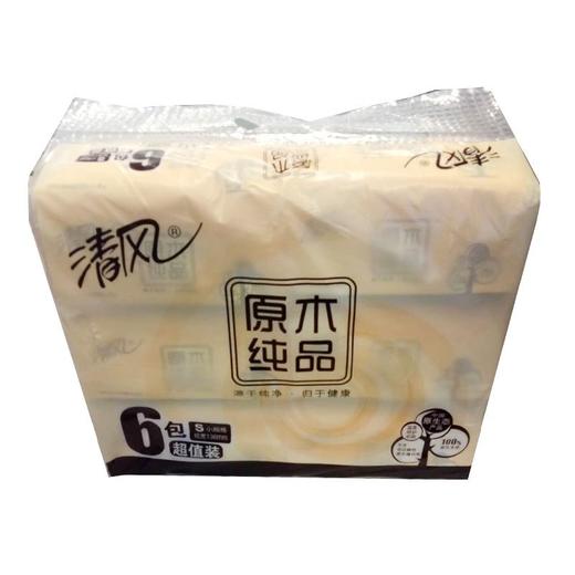 清风 660抽原木纯品抽纸 约300g/袋 商品图1