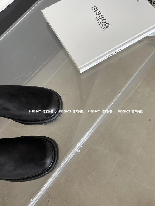 新品女士弹力绒一脚蹬复古矮靴962B35586（W） 商品图1