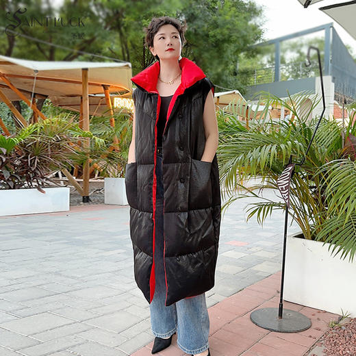SAINT L’UCK/圣媛女装 时尚休闲双色羽绒马甲SA319R61 商品图0