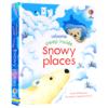 英文原版绘本 雪地 Peep Inside Snowy Places 偷偷看里面系列 儿童启蒙纸板机关翻翻书 全英文版 商品缩略图1