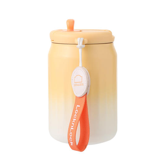 LHC6770FU 乐扣乐扣 炫彩菱纹咖啡杯（渐橙） 商品图1