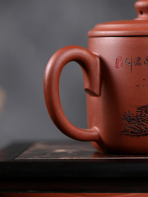 【非同款】宜兴原矿紫砂杯茶杯正宗清水泥大容量纯手工办公单人家用青山探幽 商品图3