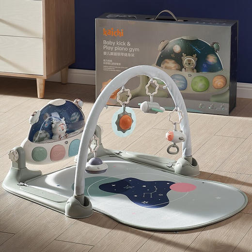 【灵动琴键 守护宝宝的美妙梦境】kaichi凯驰婴儿健身架 脚踏钢琴 新生儿婴儿礼盒 商品图0