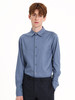 callisto蓝色莫代尔混纺长衬衫 FSSTL215C 商品缩略图0