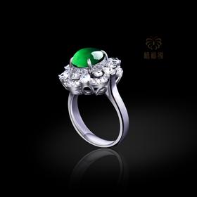 【绽放】满绿戒指    JZ2310066