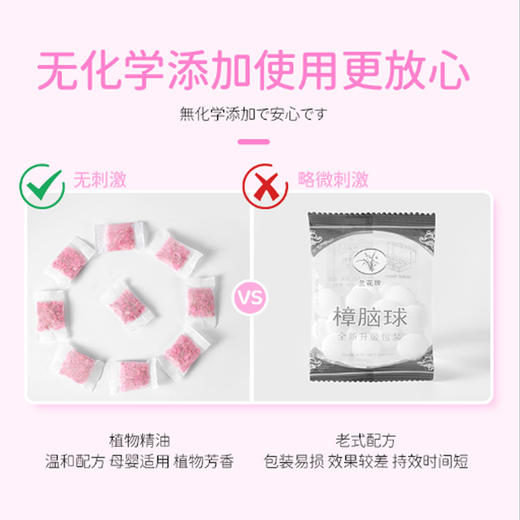 「6.9元包邮！48小包装」衣柜防霉防潮除味驱虫樟脑丸防蛀防虫章家用驱虫香薰衣服去潮居家日用 商品图3