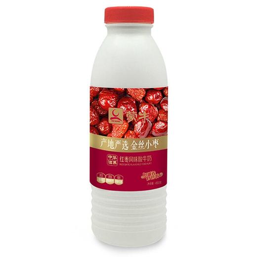蒙牛 红枣风味酸牛奶 450g/瓶 商品图0