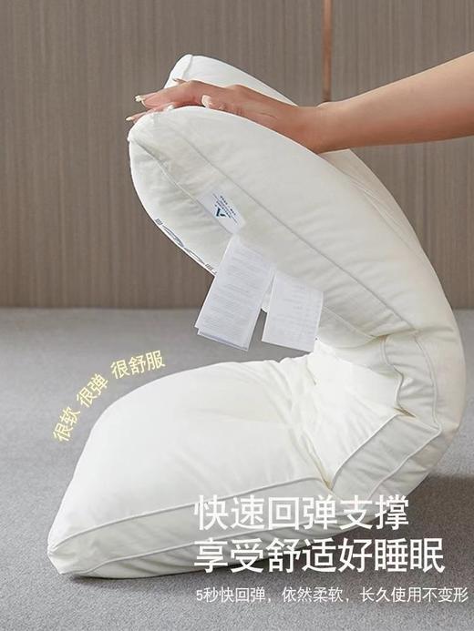 全棉枕芯家用护颈椎枕头成人助睡眠超柔低枕宿舍枕酒店抗菌枕 商品图2