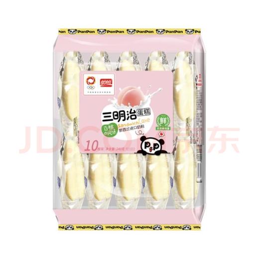 盼盼三明治蛋糕白桃味240g*10枚/4包 商品图0