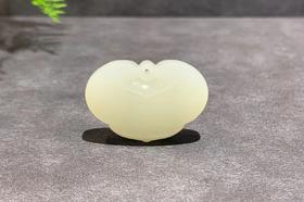 【御珠宫坊】羊脂白玉如意锁