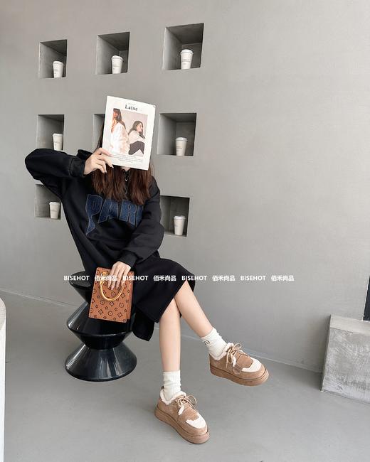 新品磨砂牛皮厚底百搭雪地靴938B35549（W） 商品图2