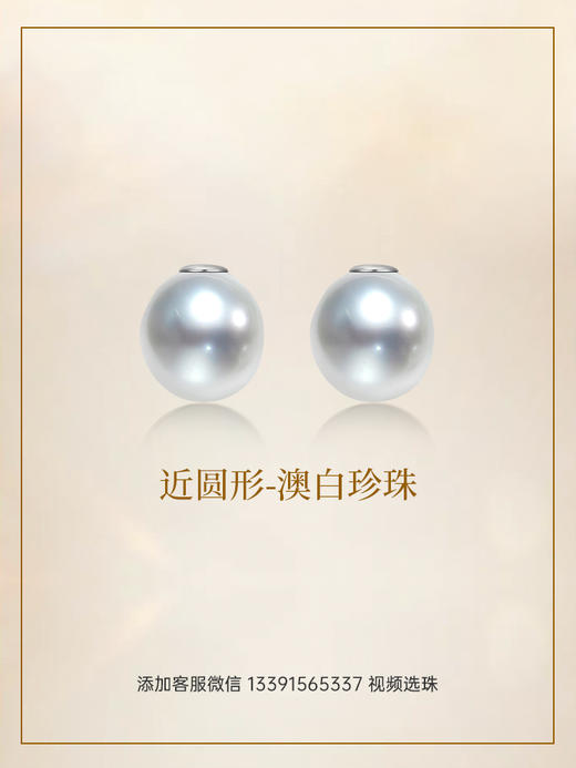 【挚友限定】【分级囤珠】近正圆形澳白珍珠裸珠 商品图0