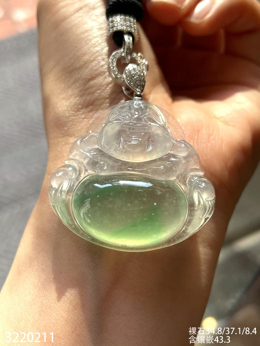 高冰飘翠佛公吊坠【3220211】具体价格微信咨询 商品图5