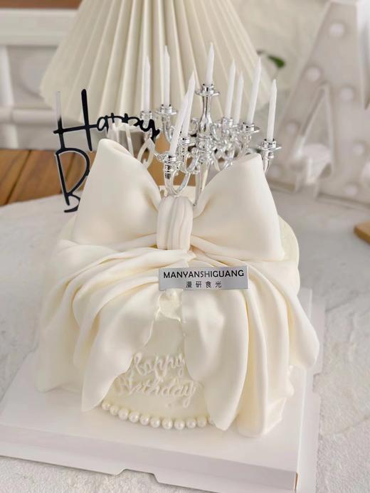 【生日蛋糕】翻糖蝴蝶结款 商品图0