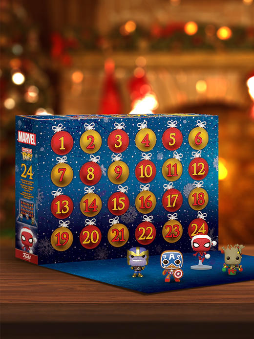 Funko POP Advent Calendar Marvel Holiday 2022圣诞日历 漫威假日2022手办 62093 商品图1