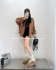 新品女士磨砂牛皮加绒厚底雪地靴938B35550（W） 商品缩略图1
