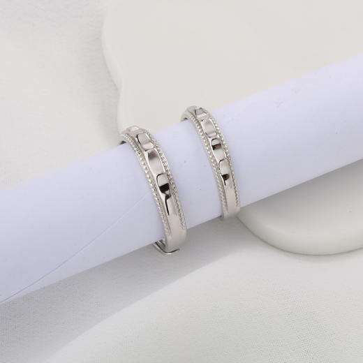 【宏艺珠宝】云山涧情侣对戒·银s925戒指 商品图0