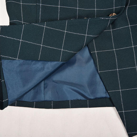 圣三利女装  气质优雅X形格纹西装外套SL2032121 商品图5