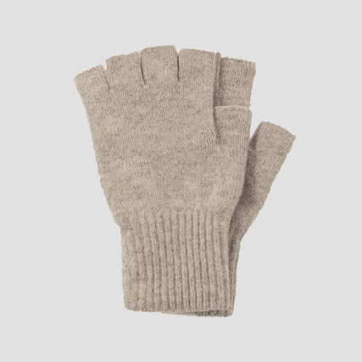 MHL CUT OFF GLOVE 女式纯色露指保暖手套 商品图1