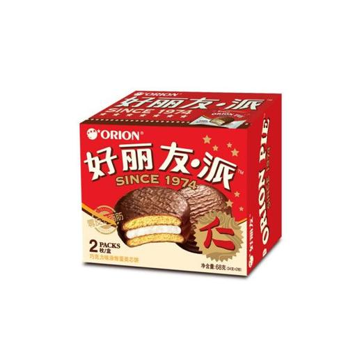 好丽友 巧克力味派2枚 68g/盒 商品图1