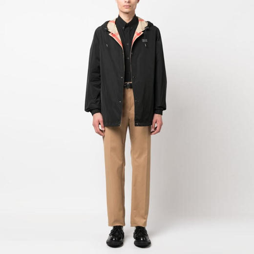 BURBERRY 巴宝莉 男士徽标连帽夹克外套 黑色 8044040 A1189 商品图3