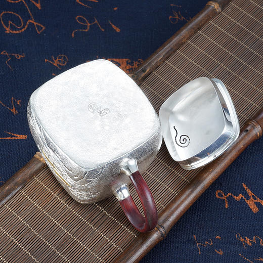 子佩集S999银【云影仙踪】嵌金提梁壶小茶壶公道杯摆件茶杯摆件茶具套装【ZJ011】【ZJ002】【ZJ003】【ZJ013】原创作品2311 商品图9