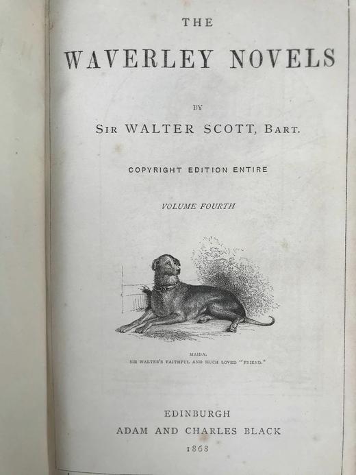 1868年 司各特《威弗利小说集》（卷4） 真皮精装18开 商品图3